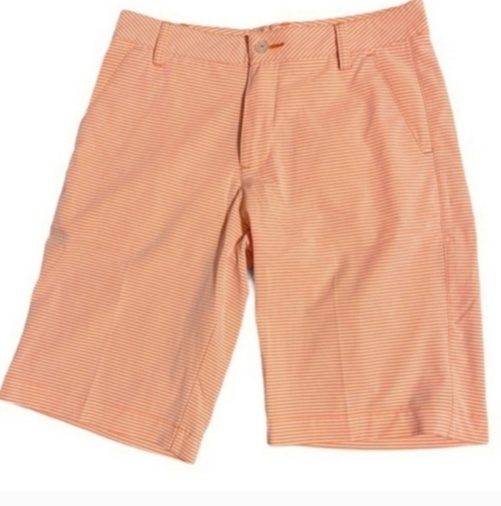 Puma Women's Striped Orange Shorts